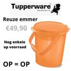 Wasemmer - Reuze emmer Tupperware, Huis en Inrichting, Keuken | Tupperware, Nieuw, Oranje, Ophalen of Verzenden