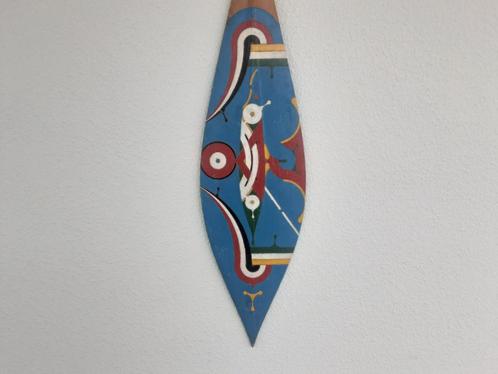 ZELDZAME GROTE SURINAAMSE PEDDEL MARRONS DJUKA PAGAAI, Antiek en Kunst, Kunst | Niet-Westerse kunst, Ophalen