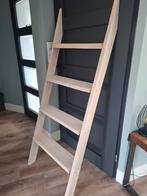 Steigerhouten wandrek ladder, whitewash, Huis en Inrichting, Woonaccessoires | Wandplanken en Boekenplanken, Ophalen, Zo goed als nieuw
