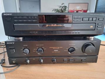 Mooie Sony versterker en 5 CD wisselaar beschikbaar voor biedingen