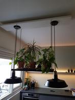 2 hanglampen met hang plank te koop, Huis en Inrichting, Lampen | Hanglampen, Ophalen of Verzenden, Zo goed als nieuw