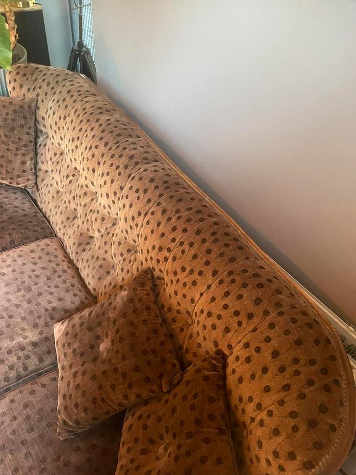 Vintage 3 zits bank, Huis en Inrichting, Banken | Sofa's en Chaises Longues, Zo goed als nieuw, Tweepersoons, 75 tot 100 cm, Ophalen