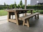 Eiken tuintafels op maat, Ophalen of Verzenden, Nieuw, Rechthoekig, Hout