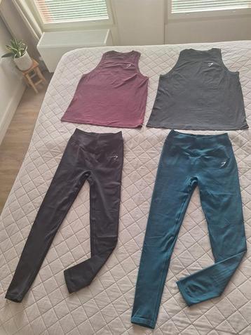 Gymshark sportkleding,sportshirt,sportbroek 3 + 1 gratis beschikbaar voor biedingen