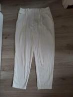 witte broek pantalon high waisted maat 42, Kleding | Dames, Lang, Maat 42/44 (L), Ophalen of Verzenden, Wit