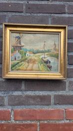 Oude schilderij olie verf, Antiek en Kunst, Kunst | Schilderijen | Klassiek, Ophalen of Verzenden