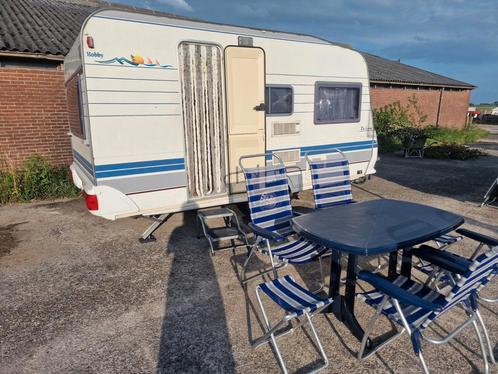 HOBBY 400 KB met mover, Caravans en Kamperen, Caravans, Particulier, tot en met 4, Treinzit, Hobby, Fietsenrek, Luifel, Mover