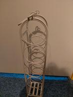 Metalen wijnrek, Huis en Inrichting, Woonaccessoires | Wijnrekken, Ophalen, 5 tot 15 flessen, Zo goed als nieuw, Metaal