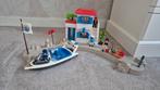 Playmobil 5128 Havenpolitie met speedboot, Ophalen of Verzenden, Gebruikt, Complete set