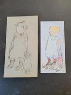 Willy Sluyter tekening en aquarel, Ophalen of Verzenden