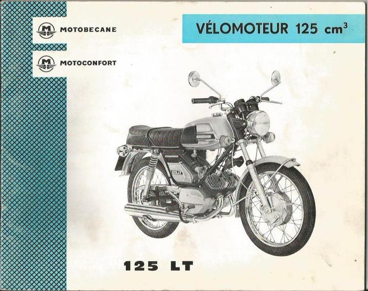 Motobecane Motoconfort Onderdelenboek 125 LT (7027z), Motoren, Handleidingen en Instructieboekjes, Overige merken, Ophalen of Verzenden
