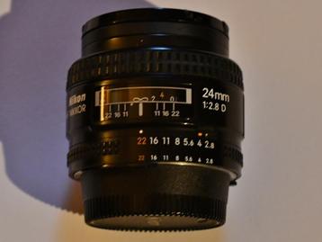 Nikon AF Nikkor 24mm F2,8 D beschikbaar voor biedingen