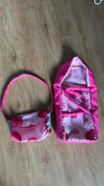 Poppen tasje en slaapzak, Ophalen, Zo goed als nieuw, Babypop