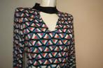 Karen Millen mooie print kleuren kraagje om de hals 40, Maat 38/40 (M), Verzenden, Zo goed als nieuw, Lange mouw