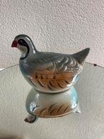 Paté schaal in vorm van patrijs  Michel Caugant, Antiek en Kunst, Ophalen of Verzenden