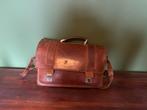 Vintage leren schooltas van Ruiter tassen, Sieraden, Tassen en Uiterlijk, Tassen | Schoudertassen, Overige merken, Gebruikt, Bruin