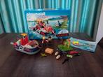 Playmobil set 9435 playmobiel boot dinosaurus poppetje, Complete set, Ophalen of Verzenden, Zo goed als nieuw