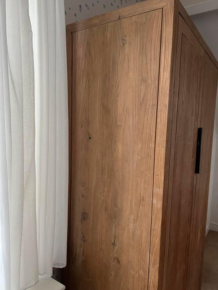 Handgemaakte Houten Kast,Italian Design,Walnotendopkleur ‘26, Huis en Inrichting, Kasten | Kledingkasten, Gebruikt, 150 tot 200 cm