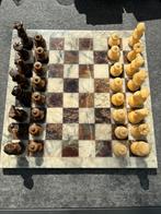 Marmer onyx schaakspel, Hobby en Vrije tijd, Gezelschapsspellen | Bordspellen, Ophalen of Verzenden