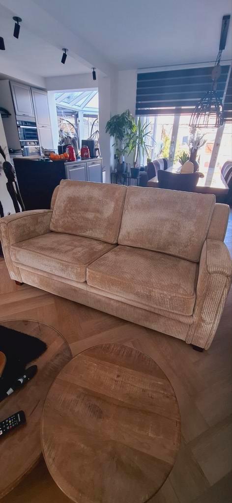 Zacht bank 2 person, Huis en Inrichting, Banken | Bankstellen, Gebruikt, Rechte bank, Driepersoons, 200 tot 250 cm, 75 tot 100 cm