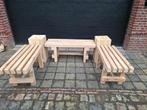 Te koop, mooie beuken banken inclusief kolommen., Ophalen, Zo goed als nieuw, Hout