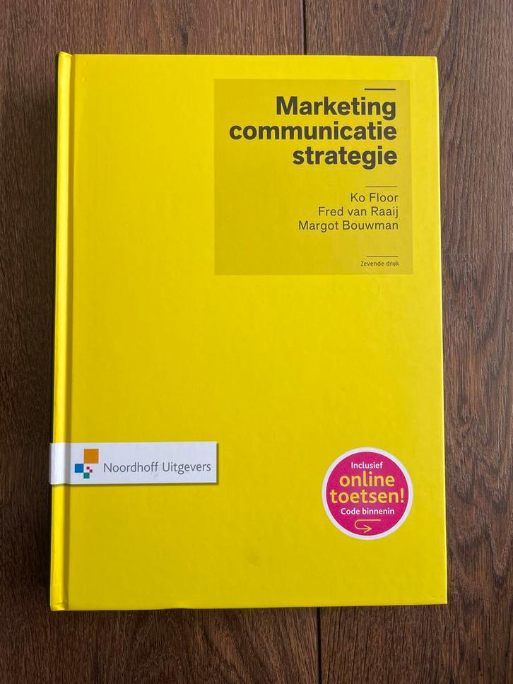 J.M.G. Floor - Marketingcommunicatiestrategie, Boeken, Economie, Management en Marketing, Zo goed als nieuw, Management, Ophalen of Verzenden