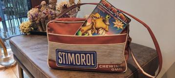 Retro Vintage STIMOROL travel bag schoudertas  c.1950's  beschikbaar voor biedingen