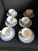 6 soepkommen met schotels, Ophalen of Verzenden