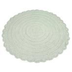Kidsdepot vloerkleed rond grijs/groen 110cm, Ophalen, 100 tot 150 cm, Rond, Zo goed als nieuw