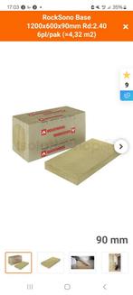 ROCKWOOL 90 mm - RockSono Base 1200x600x90mm, Ophalen, Nieuw, Steenwol, Minder dan 5 m²