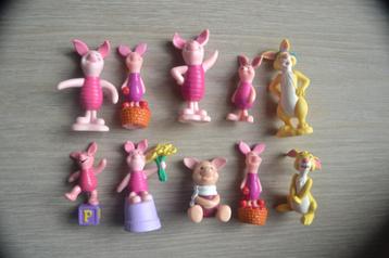 10 Walt Disney Figuurtjes Knorretje / piglet en konijn beschikbaar voor biedingen