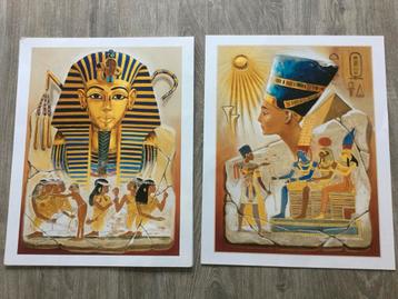 Toetanchamon & Nefertite 3D Decoupage - 80 stuks! beschikbaar voor biedingen