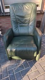 Donkergroene elektrische relax fauteuil merk Hukla, Ophalen, Gebruikt, Eén