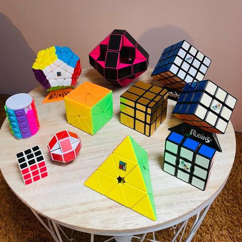 Set rubiks cube’s, Hobby en Vrije tijd, Overige Hobby en Vrije tijd, Zo goed als nieuw, Verzenden