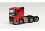 Herpa Volvo FH laagdak 3 as trekker rood nr 313735   1/87, Ophalen of Verzenden, Nieuw, Bus of Vrachtwagen, Herpa
