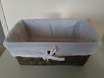 Rieten mand met hoes 26x38x15, Ophalen of Verzenden, Zo goed als nieuw, Rechthoekig, Riet