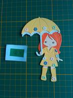 Q3 stansjes meisje in gele regenjas, Ophalen of Verzenden, Nieuw, Overige thema's, Overige typen