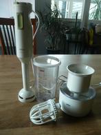 Braun staafmixer met hakmolen, Minder dan 1 liter, Ophalen of Verzenden, Gebruikt, 3 snelheden of meer