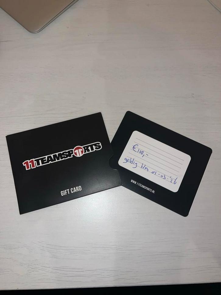 Voetbalschoenen bon 11Teamsports Zwolle t.w.v. €80!, Tickets en Kaartjes, Kortingen en Cadeaubonnen, Eén persoon, Cadeaubon