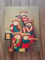 Canvasdoek met vrolijke muzikanten, Ophalen of Verzenden, Zo goed als nieuw, Wanddecoratie