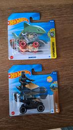 Hot wheels shark bites en tesla cyberquad, Ophalen of Verzenden, Duplo