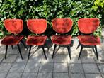 Vintage retro stoelen x4, Huis en Inrichting, Ophalen of Verzenden, Vier