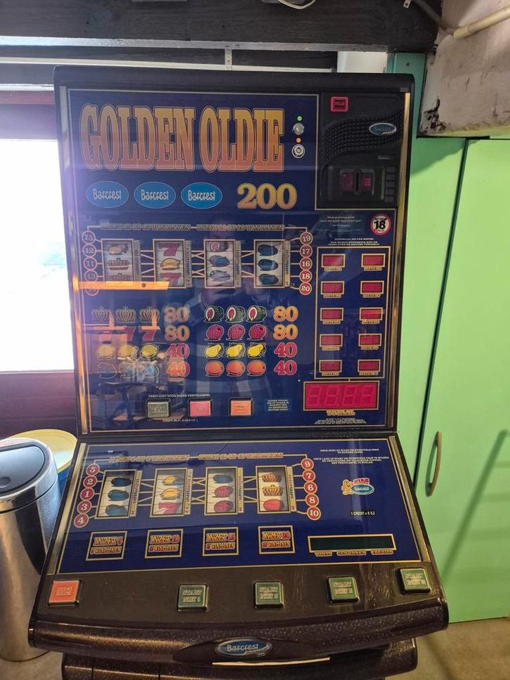 Golden Oldie Gokkast - Barcrest, Verzamelen, Automaten | Gokkasten en Fruitautomaten, Gebruikt, Euro, Met sleutels, Ophalen