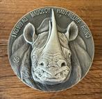 2020 Kilo The Bige Five - Rhino - Ultra High Relief - 999, Ophalen of Verzenden, Zilver