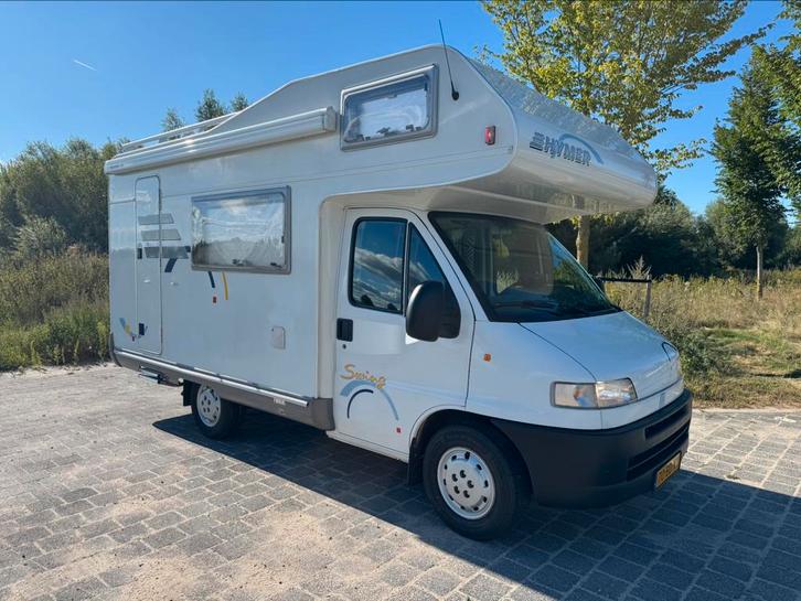 Fiat Ducato, Hymer 544K, 2.8JTD, 107.000km, incl history, Caravans en Kamperen, Campers, Particulier, tot en met 4, Half-integraal