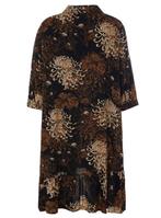 NIEUW pracht zwart/bruine tuniek merk Gozzip maat 50/52, Kleding | Dames, Grote Maten, Verzenden, Nieuw, Gozzip, Blouse of Tuniek
