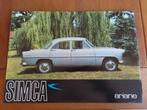 Leaflet Simca Ariane 1963, Zo goed als nieuw, Overige merken, Simca, Ophalen of Verzenden