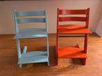 Tripp Trapp Stoel Oranje & Blauw, Kinderen en Baby's, Kinderstoelen, Ophalen, Gebruikt, Meegroeistoel