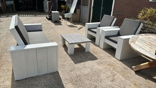 Steiger houten tuinset, Tuin en Terras, Tuinsets en Loungesets, Tuinset, 4 zitplaatsen, Bank, Bijzettafel, Stoel, Ophalen of Verzenden