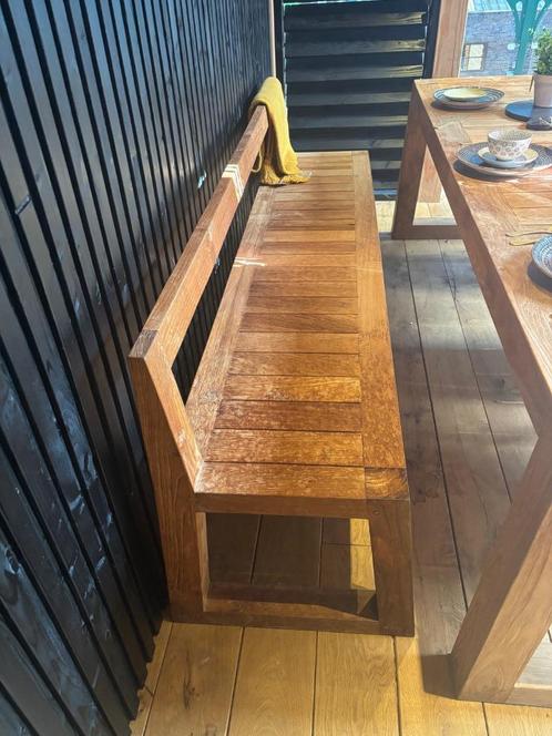 Showroommodel | loungebank Mason | Max & Luuk, Tuin en Terras, Tuinsets en Loungesets, Gebruikt, Tuinset, Teakhout, 4 zitplaatsen